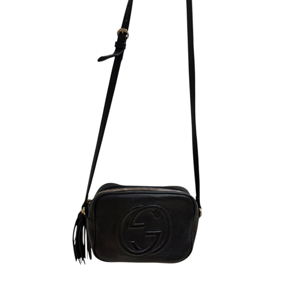 Gucci Pebbled Calfskin Small Soho Disco Bag Black