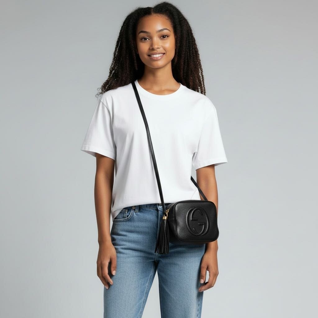 Gucci Pebbled Calfskin Small Soho Disco Bag Black