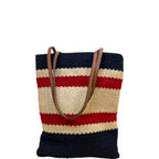Miu Miu Raffia Effect Woven Tote Multi
