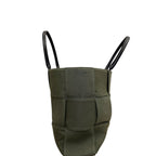 Bottega Veneta Arco Canvas Tote Olive Green