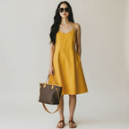 Louis Vuitton Neverfull Inside Out Tote Yellow Handbag Monogram MM