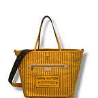 Louis Vuitton Neverfull Inside Out Tote Yellow Handbag Monogram MM