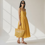 Louis Vuitton Neverfull Inside Out Tote Yellow Handbag Monogram MM