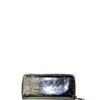 Louis Vuitton LV Vernis Mirror Long Zippy Wallet Silver
