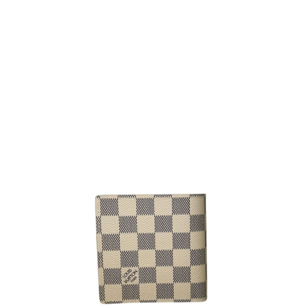 Louis Vuitton Porte Feuille Marco Bifold Wallet Damier Azur