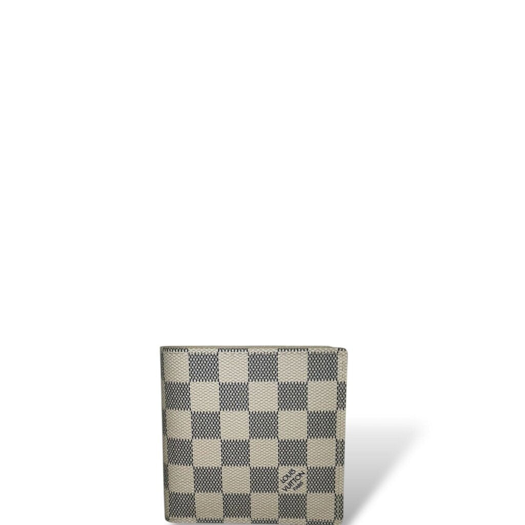 Louis Vuitton Porte Feuille Marco Bifold Wallet Damier Azur