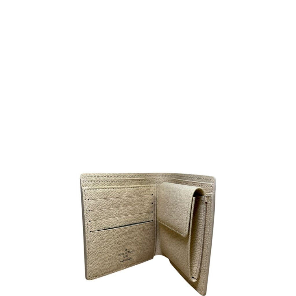 Louis Vuitton Porte Feuille Marco Bifold Wallet Damier Azur