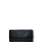 Gucci GG interlocking Studded Soho Leather Wallet Brown
