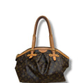 Louis Vuitton Monogram Tivoli Monogram Canvas Shoulder Handbag Brown GM
