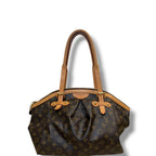Louis Vuitton Monogram Tivoli Monogram Canvas Shoulder Handbag Brown GM