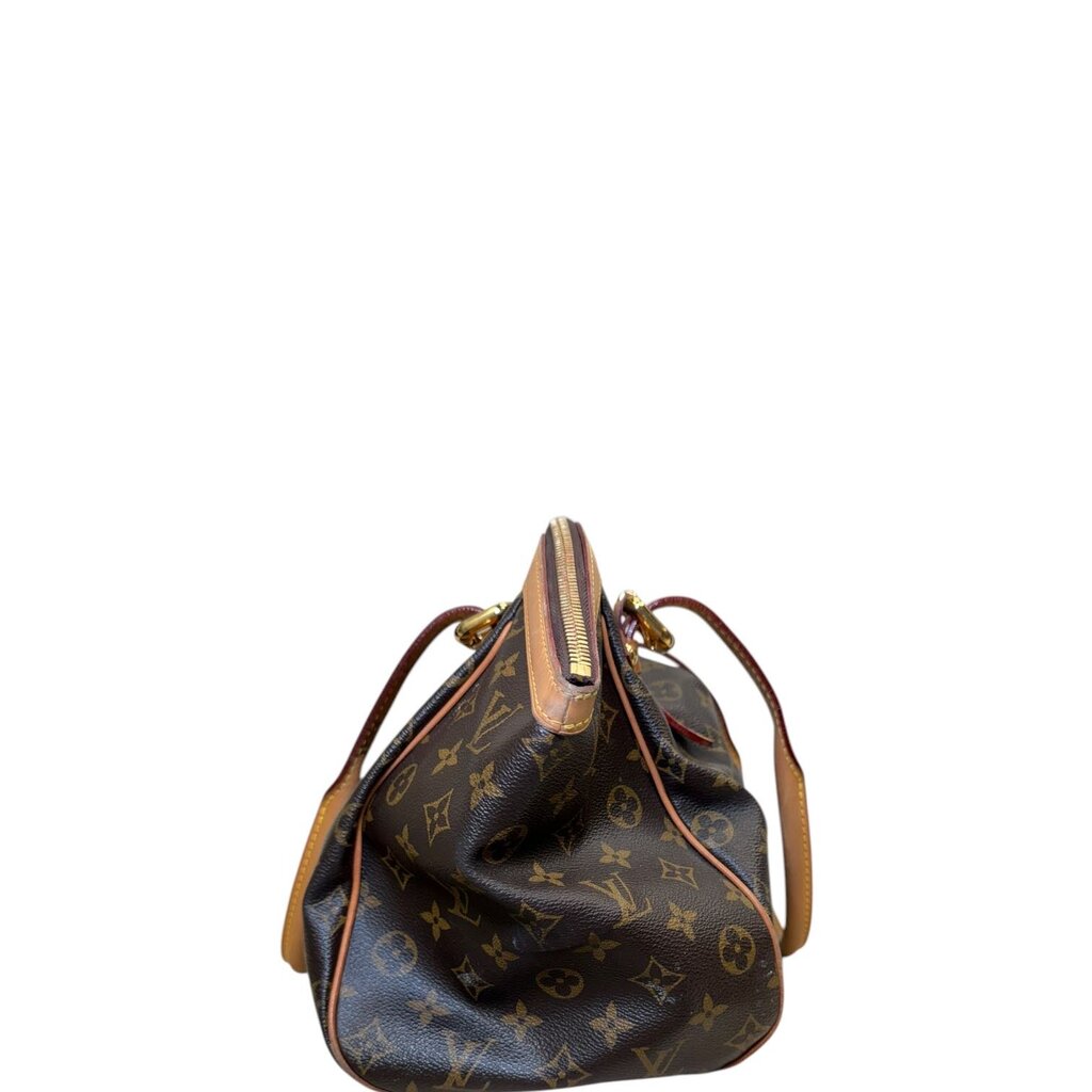 Louis Vuitton Monogram Tivoli Monogram Canvas Shoulder Handbag Brown GM