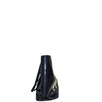 Miu Miu Sequin Logo Leather Tote Blue