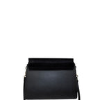 Chloe Faye Leather Suede Shoulder Handbag Black Medium