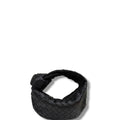 Bottega Veneta Nappa Intrecciato Woven Jodie Handbag Black Mini