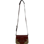 Gucci GG Dressage Canvas Crossbody Handbag Brown