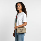 Gucci GG Supreme Monogram Web Neo Vintage Shoulder Bag Monogram