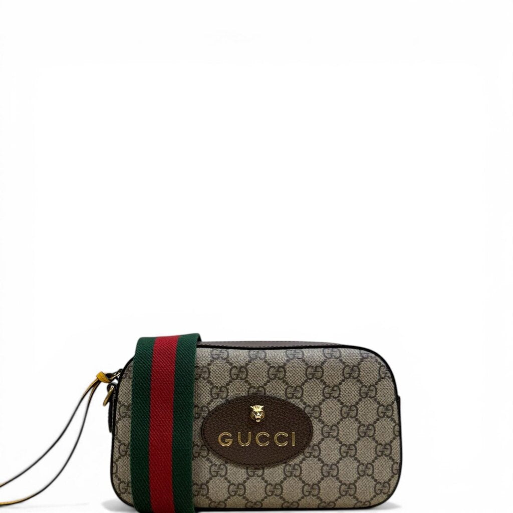 Gucci GG Supreme Monogram Web Neo Vintage Shoulder Bag Monogram