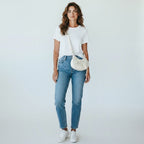 Balenciaga Patent Leather City Le Cagole Shoulder Bag White