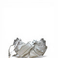 Balenciaga Patent Leather City Le Cagole Shoulder Bag White