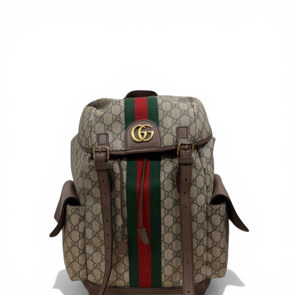 Gucci GG Web Supreme Ophidia Backpack Monogram Large