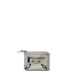 Balenciaga Moto City Pouch Wallet White