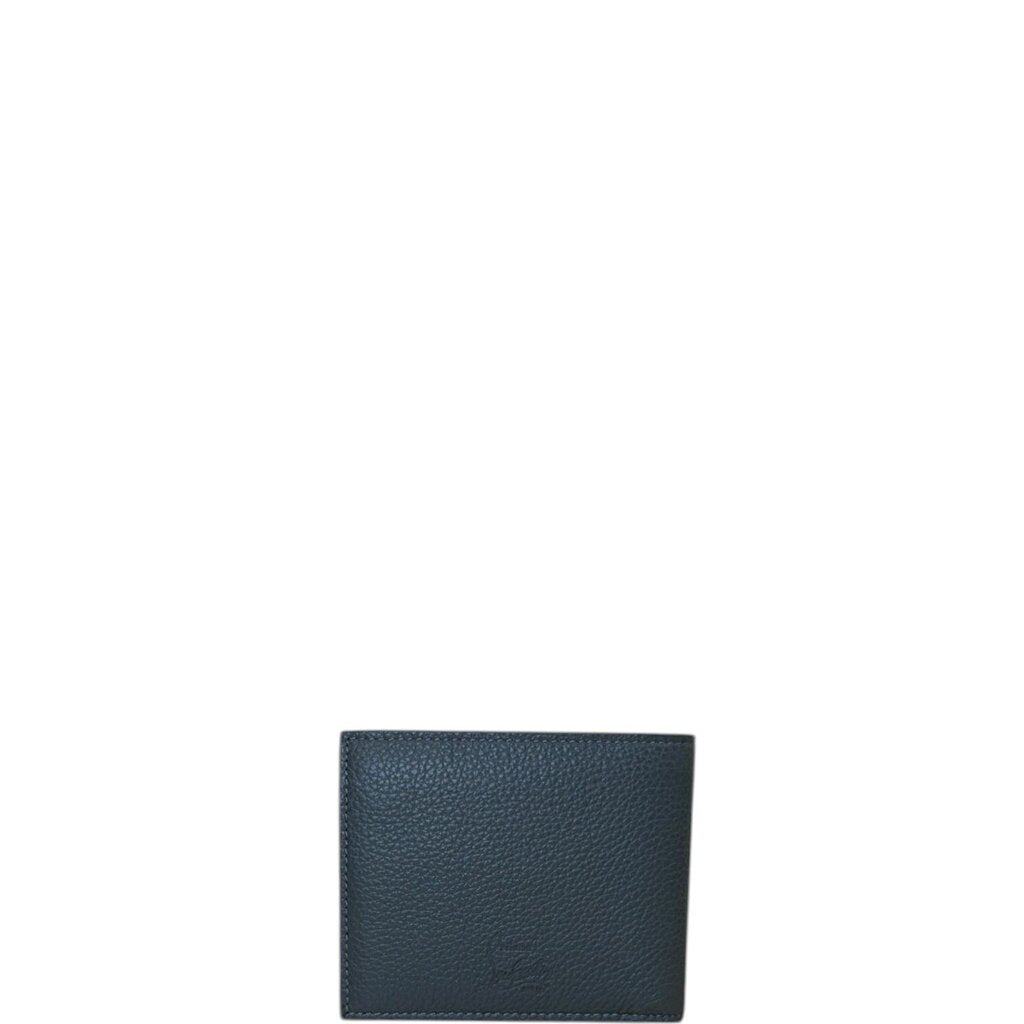 Christian Louboutin Spiked Funky Compact Wallet Gray