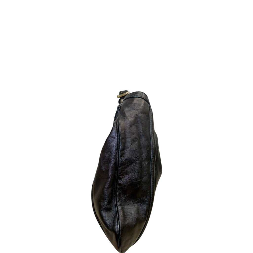Gucci Interlocking G Calfskin Britt Shoulder Hobo Bag Black Medium