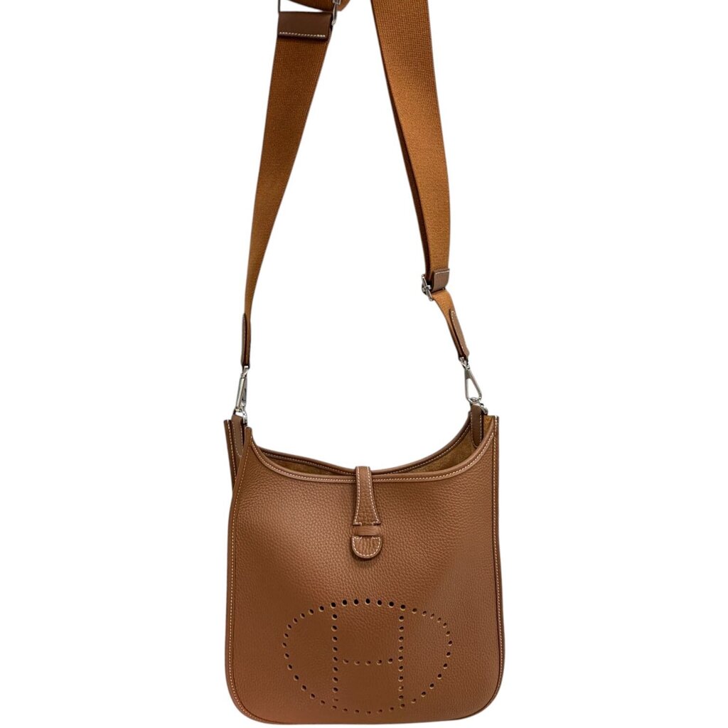 Hermes Taurillon Clemence Evelyne III Gold PM