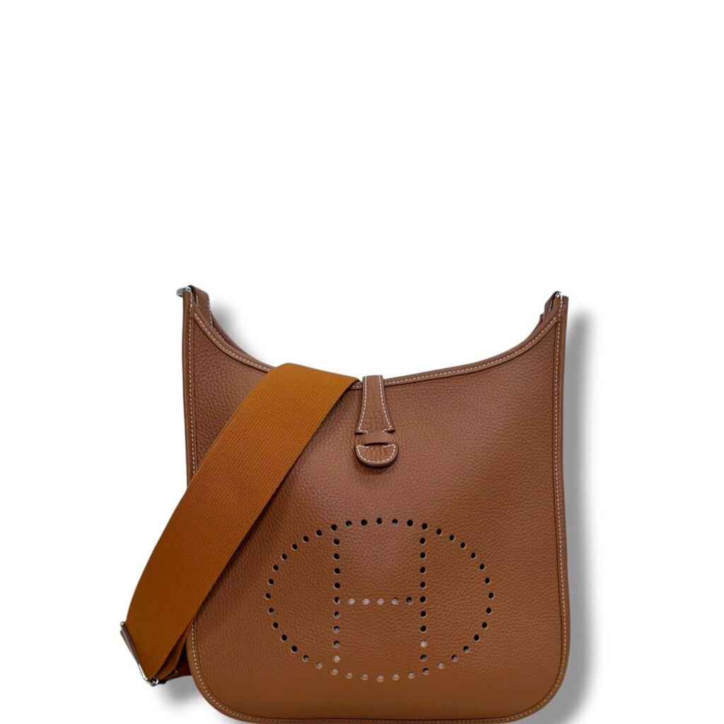 Hermes Taurillon Clemence Evelyne III Gold PM