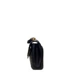 Saint Laurent YSL Lambskin College Flap Quilted Bag Black Medium