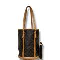 Louis Vuitton Coated Canvas Bucket Bag With Pouch Brown GM