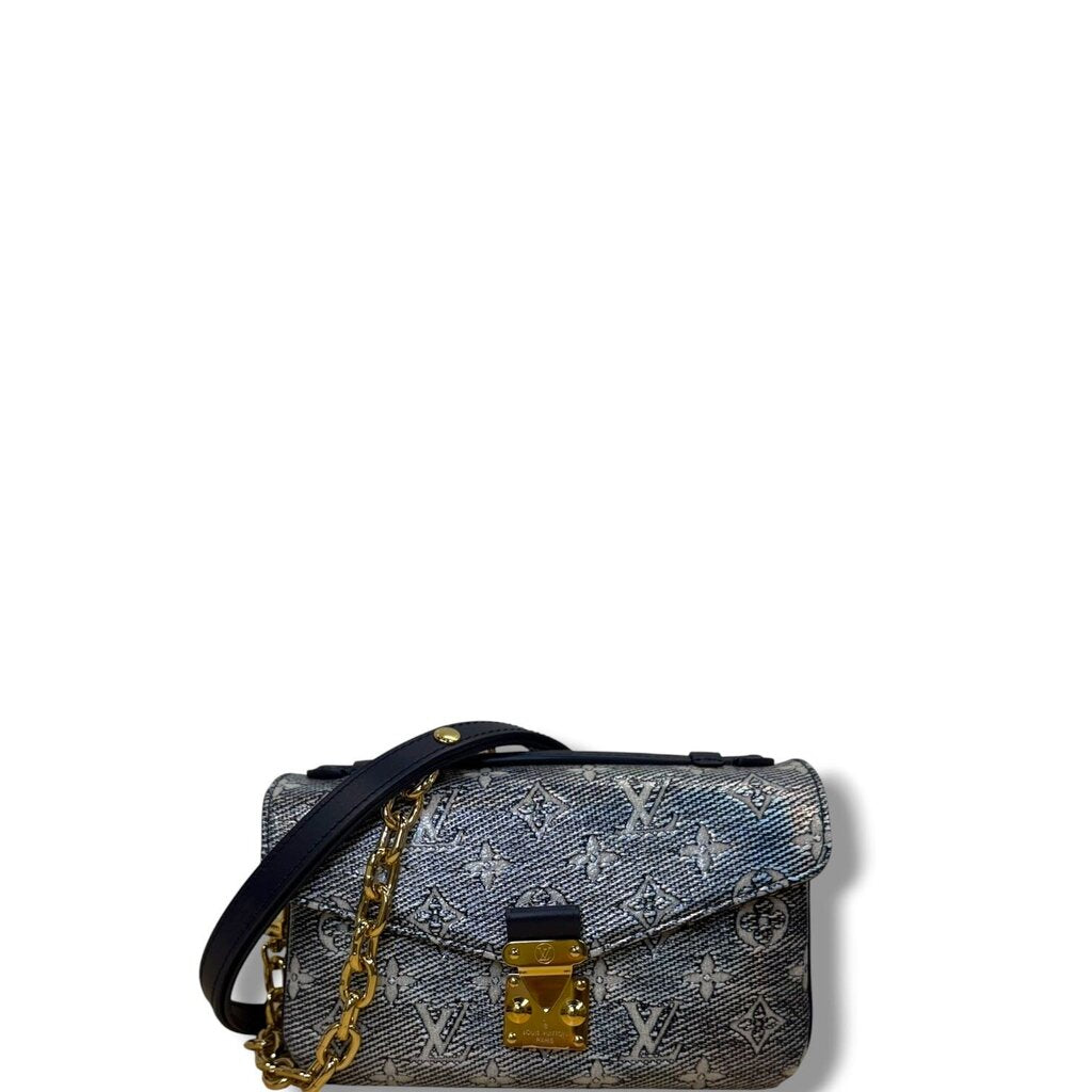Louis Vuitton Monoglam Pochette Metis East West Blue Blue