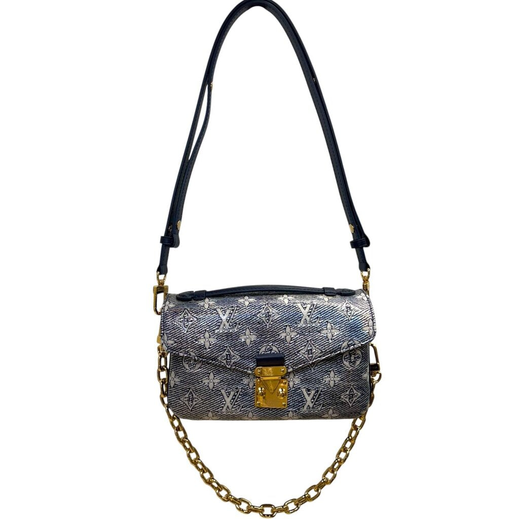Louis Vuitton Monoglam Pochette Metis East West Blue Blue