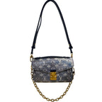 Louis Vuitton Monoglam Pochette Metis East West Blue Blue