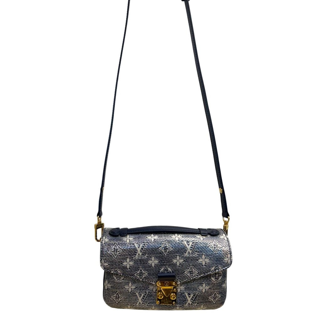 Louis Vuitton Monoglam Pochette Metis East West Blue Blue