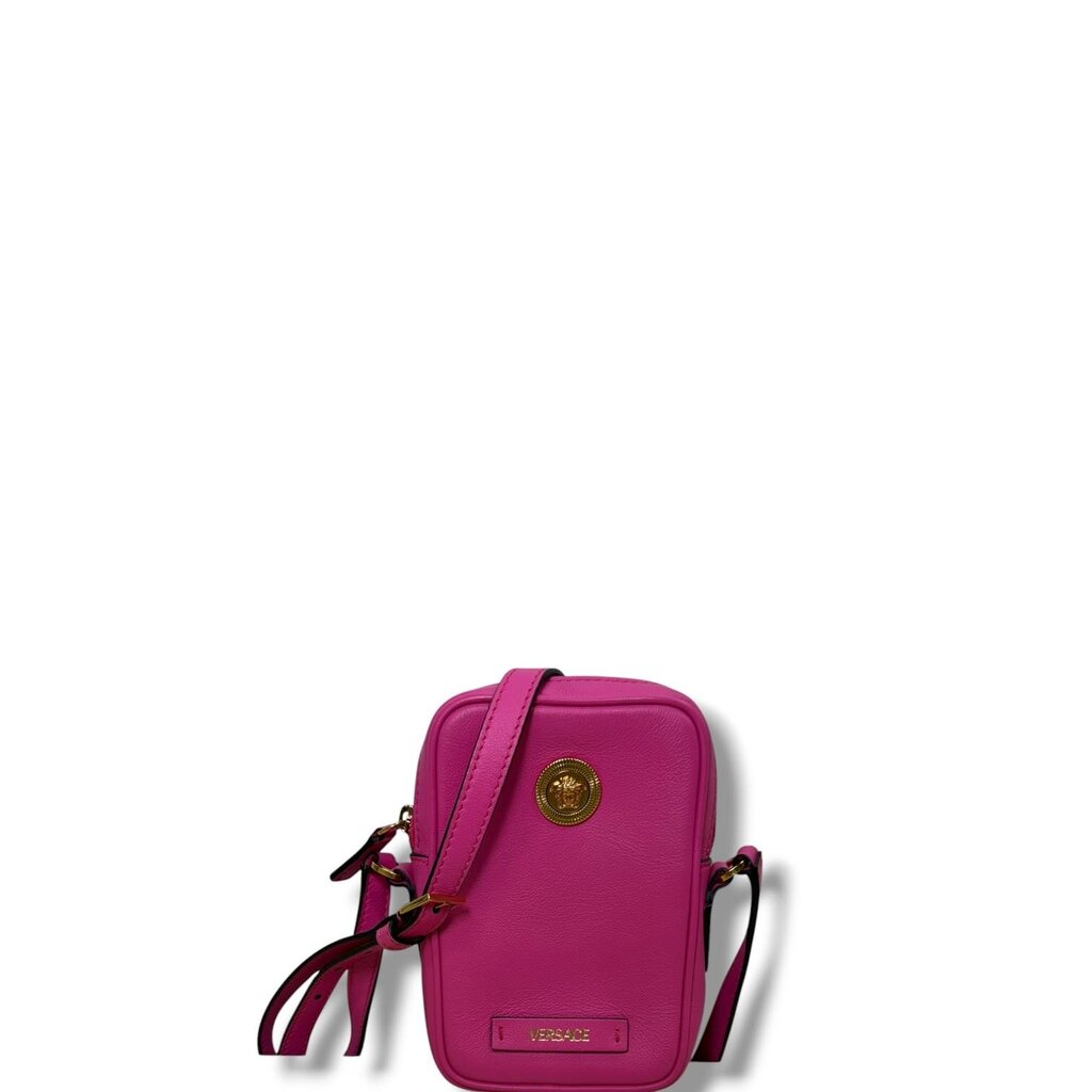 Versace Biggie Medusa Phone Camera Crossbody Pink