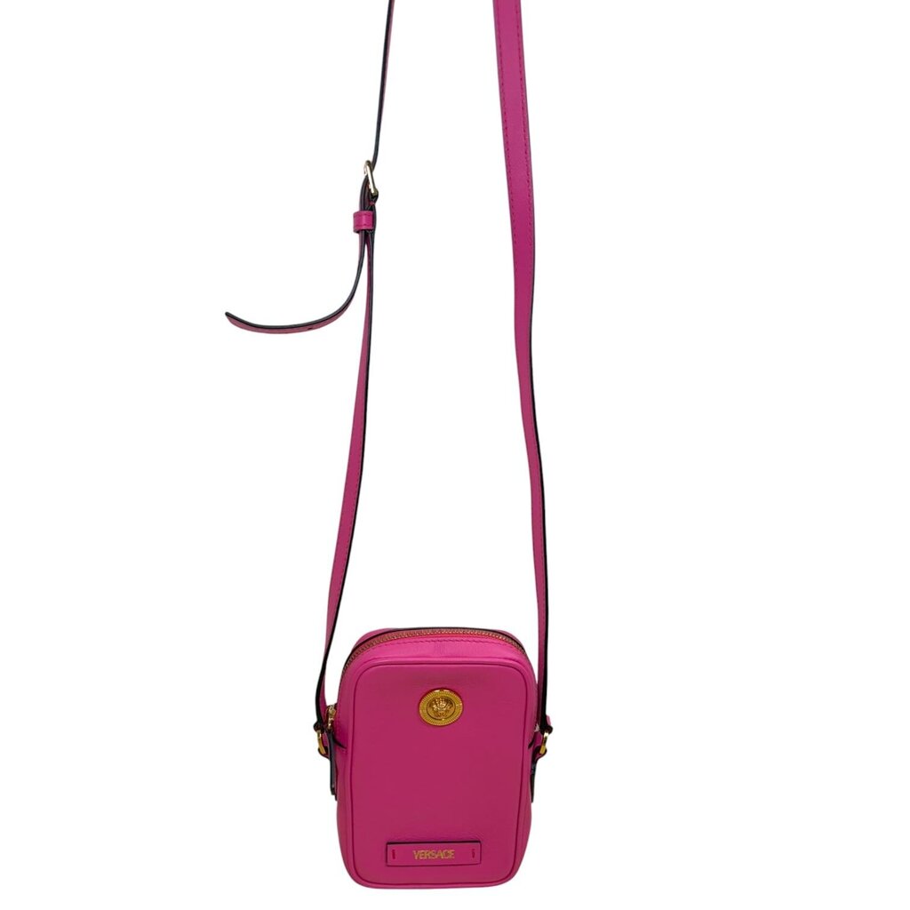 Versace Biggie Medusa Phone Camera Crossbody Pink