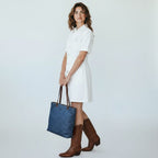 Chanel CC Coco Mark Denim Tote Handbag Denim