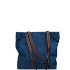 Chanel CC Coco Mark Denim Tote Handbag Denim