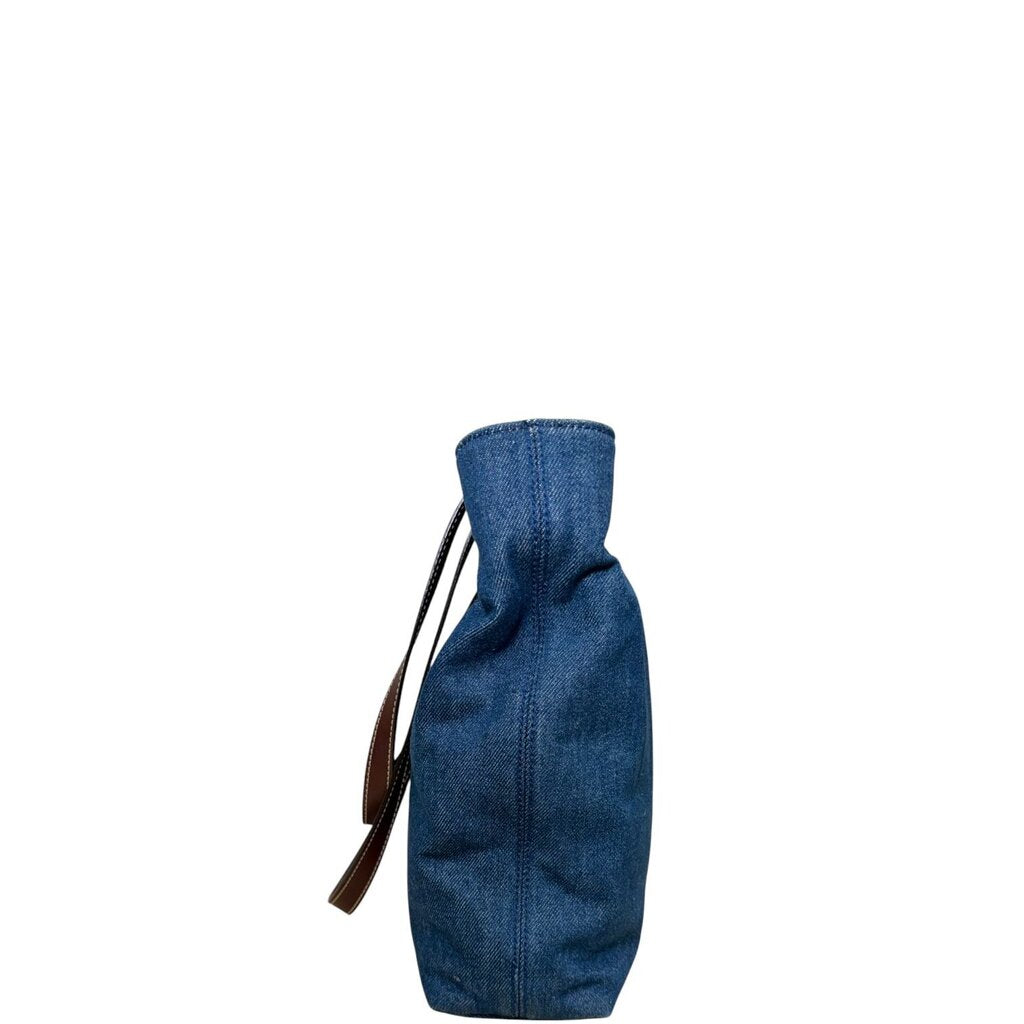 Chanel CC Coco Mark Denim Tote Handbag Denim