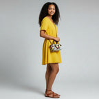 Fendi FF By The Way Embroider Canvas Embroider Crossbody Handbag Multi Mini