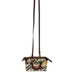 Fendi FF By The Way Embroider Canvas Embroider Crossbody Handbag Multi Mini