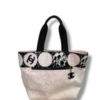 Chanel High Summer Terry Cloth Tote Bag Pink