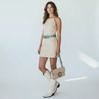Gucci GG Leather Dionysus Shoulder Bag Cream Small
