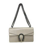 Gucci GG Leather Dionysus Shoulder Bag Cream Small