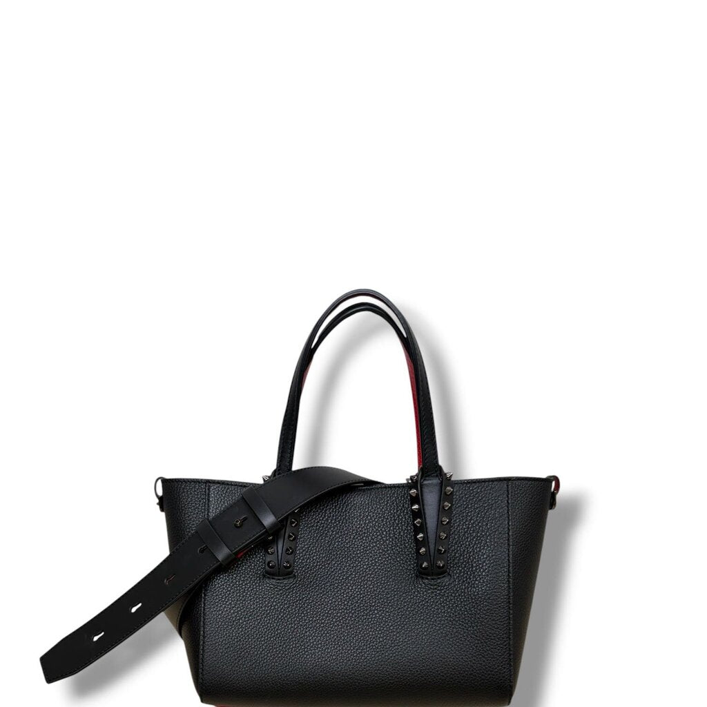 Christian Louboutin Cabata Soft Calf Leather Tote Black Mini