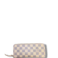 Louis Vuitton Clemence Long Zippy Wallet Damier Azur