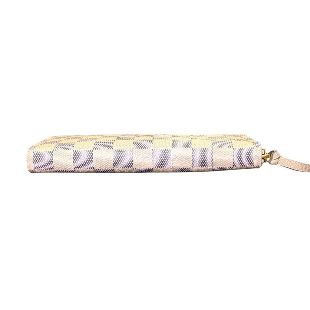 Louis Vuitton Clemence Long Zippy Wallet Damier Azur