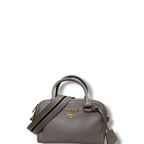 Prada Phenix Bauletto Argilla Crossbody Bag Gray Small