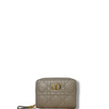 Christian Dior Dior Caro Scarlet Supple Leather Cannage Wallet Powder Beige